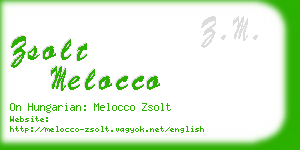 zsolt melocco business card